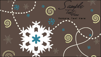 Cartoon Christmas background 04 - vector material