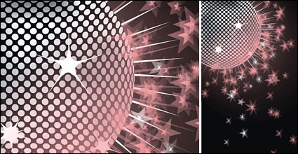 Dream Disco crystal ball Vector material