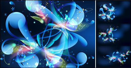 Crystal Type Colorful Vector