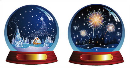 crystal ball and sale of label vector