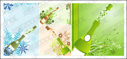 Open the champagne moment with the tread pattern vector material