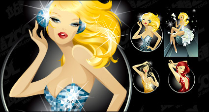 4, performing vector material girl