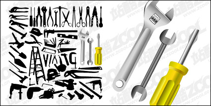 Vector material variety of tools in Pictures