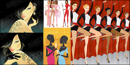 women illustration material