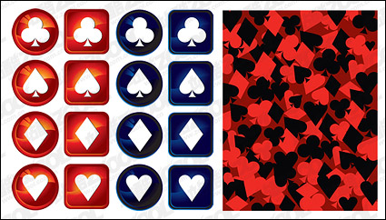 poker logo vector material