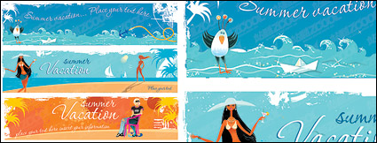 The trend banner banner template vector material-4