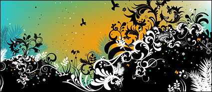 Cool trends and patterns of birds in Pictures vector material