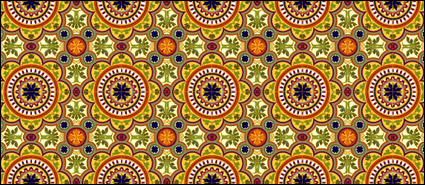Classic tile pattern vector-1