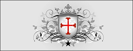 Continental pattern shield vector material