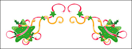 Christmas exquisite lace Vector material -20