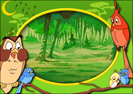 Disney cartoon frames psd material-10