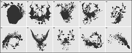 Ink style pattern element vector