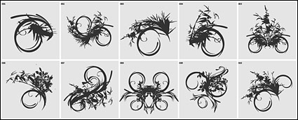 Active line style pattern element vector material